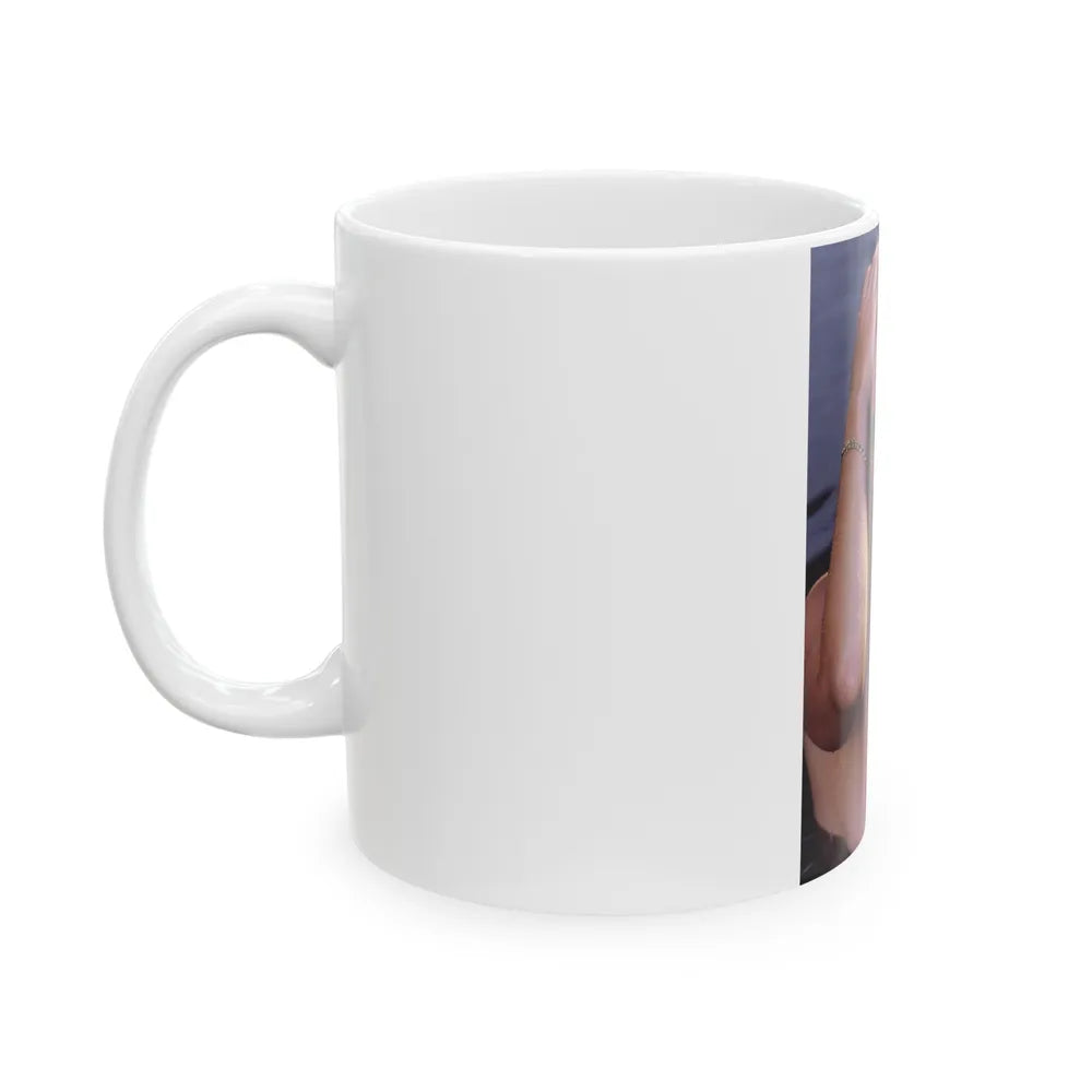 Linda Blair #251 - Topless (Vintage Female Icon) White Coffee Mug-Go Mug Yourself