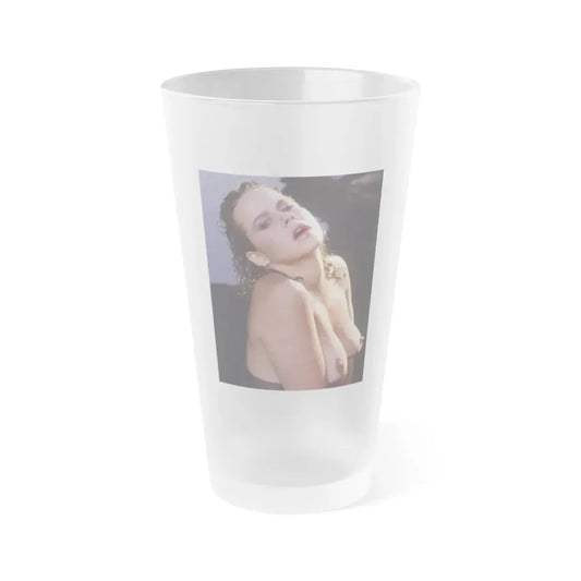 Linda Blair #252 - Topless (Vintage Female Icon) Frosted Pint Glass 16oz 16oz Frosted - Go Mug Yourself