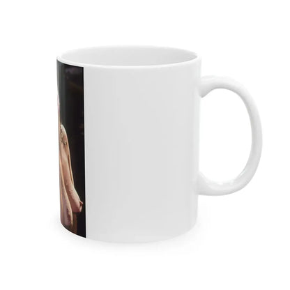 Linda Blair #252 - Topless (Vintage Female Icon) White Coffee Mug - Go Mug Yourself
