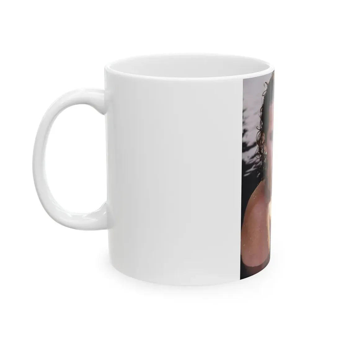 Linda Blair #253 - Topless (Vintage Female Icon) White Coffee Mug - Go Mug Yourself