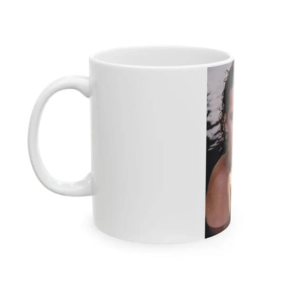 Linda Blair #253 - Topless (Vintage Female Icon) White Coffee Mug - Go Mug Yourself