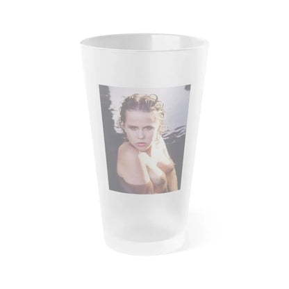 Linda Blair #254 - Topless (Vintage Female Icon) Frosted Pint Glass 16oz 16oz Frosted - Go Mug Yourself