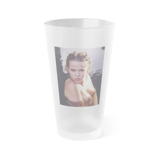 Linda Blair #254 - Topless (Vintage Female Icon) Frosted Pint Glass 16oz 16oz Frosted - Go Mug Yourself