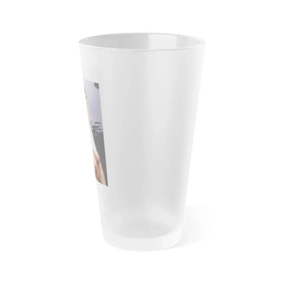 Linda Blair #254 - Topless (Vintage Female Icon) Frosted Pint Glass 16oz - Go Mug Yourself