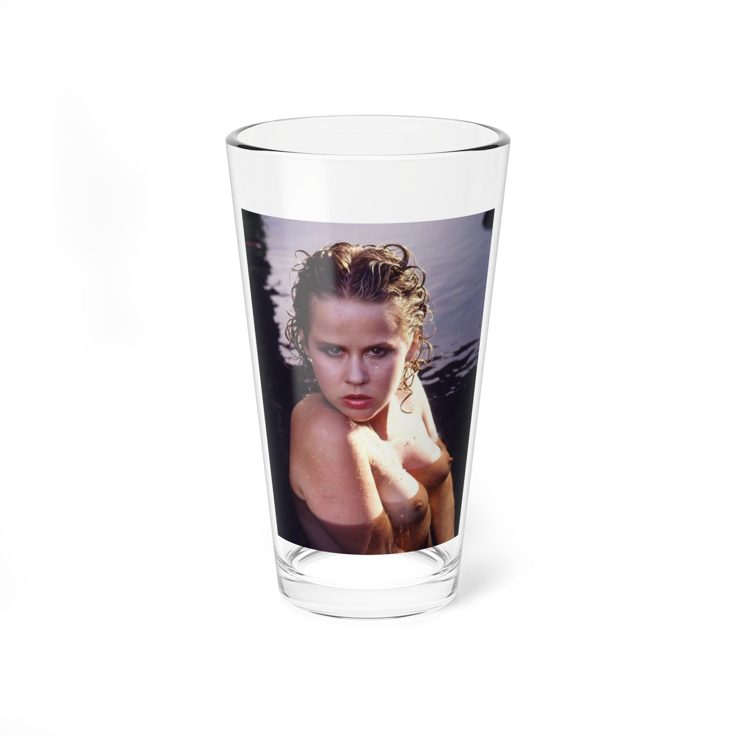 Linda Blair #254 - Topless (Vintage Female Icon) Pint Glass 16oz-16oz-Go Mug Yourself