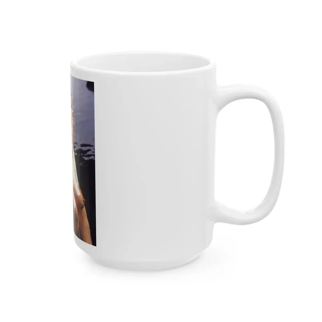 Linda Blair #254 - Topless (Vintage Female Icon) White Coffee Mug - Go Mug Yourself