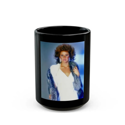Linda Blair #257 (Vintage Female Icon) Black Coffee Mug 15oz - Go Mug Yourself