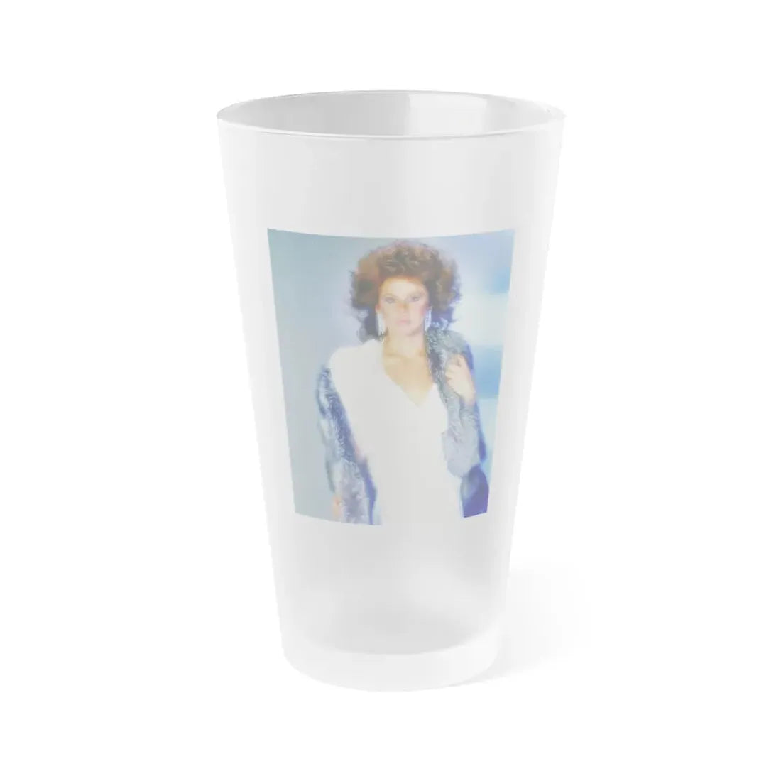 Linda Blair #257 (Vintage Female Icon) Frosted Pint Glass 16oz 16oz Frosted - Go Mug Yourself