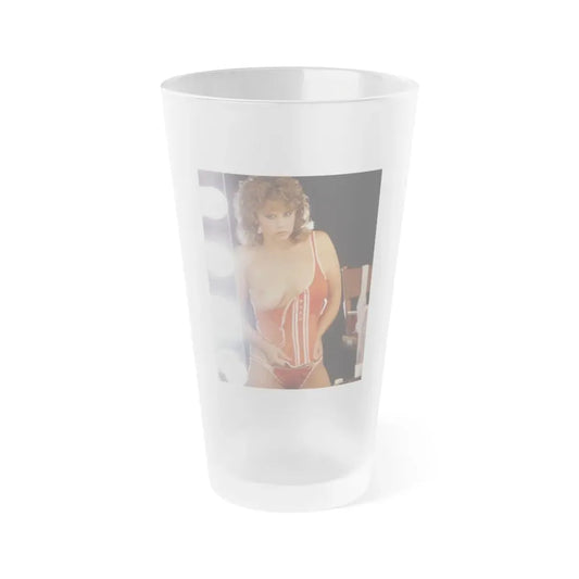 Linda Blair #259 - Partially Topless (Vintage Female Icon) Frosted Pint Glass 16oz 16oz Frosted - Go Mug Yourself