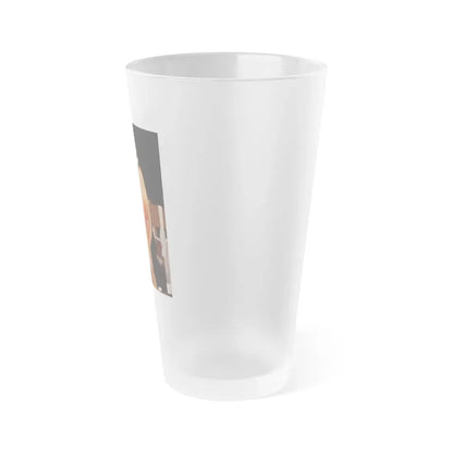 Linda Blair #259 - Partially Topless (Vintage Female Icon) Frosted Pint Glass 16oz - Go Mug Yourself
