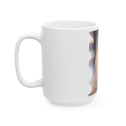 Linda Blair #260 - Partially Topless (Vintage Female Icon) White Coffee Mug - Go Mug Yourself