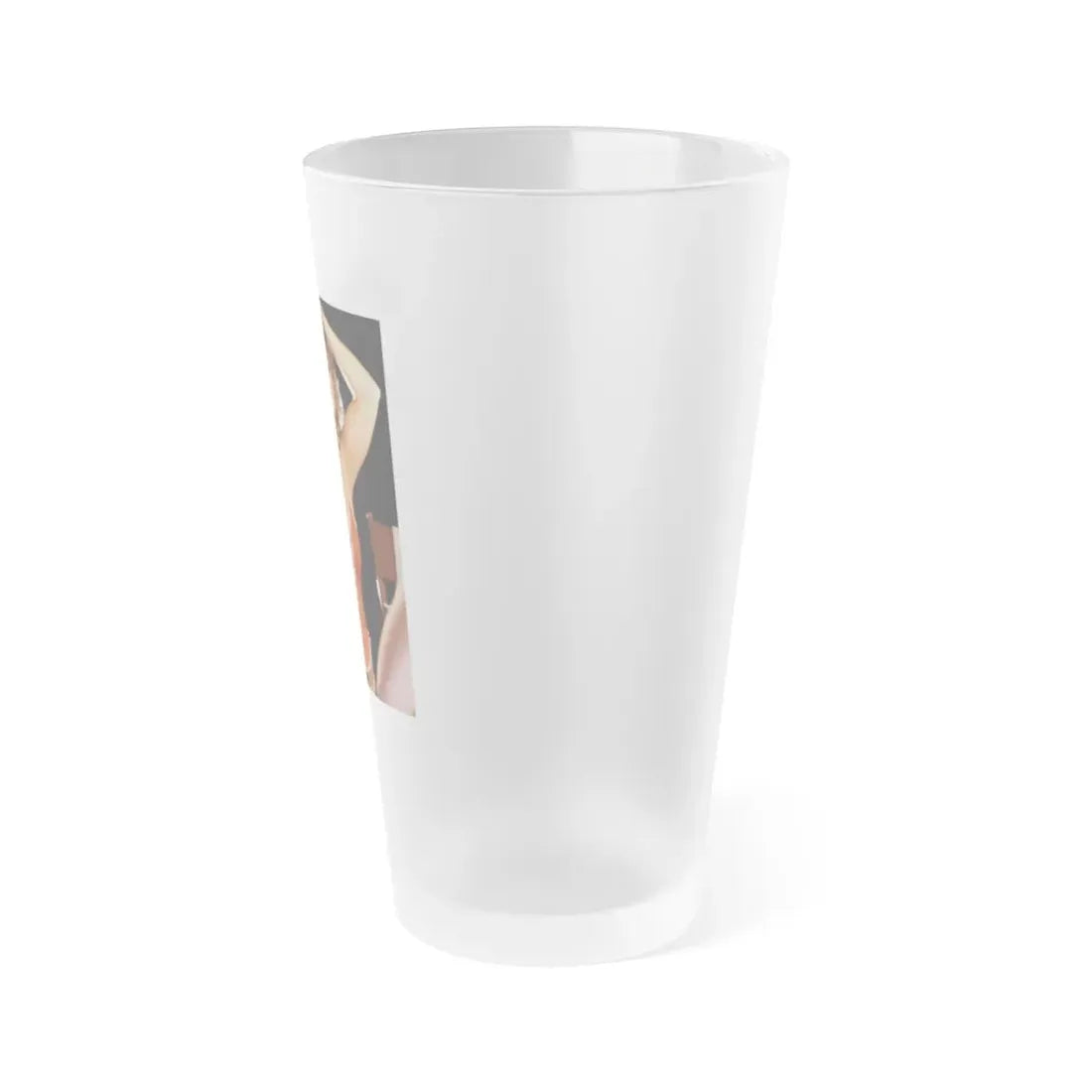 Linda Blair #262 - Partially Topless (Vintage Female Icon) Frosted Pint Glass 16oz - Go Mug Yourself