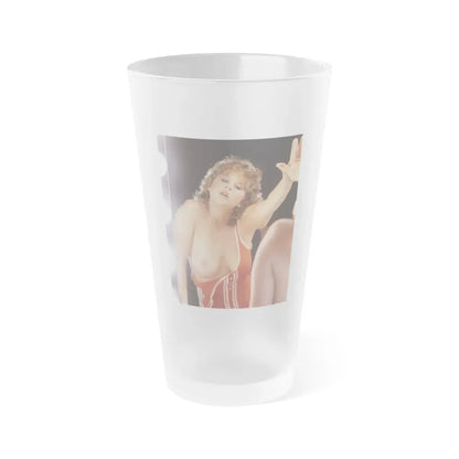 Linda Blair #263 - Partially Topless (Vintage Female Icon) Frosted Pint Glass 16oz 16oz Frosted - Go Mug Yourself