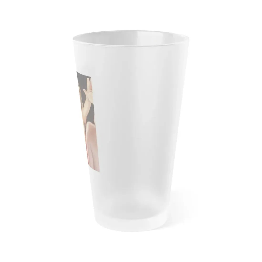 Linda Blair #263 - Partially Topless (Vintage Female Icon) Frosted Pint Glass 16oz - Go Mug Yourself