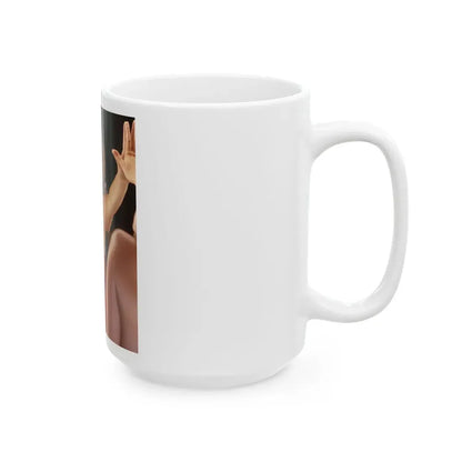 Linda Blair #263 - Partially Topless (Vintage Female Icon) White Coffee Mug - Go Mug Yourself