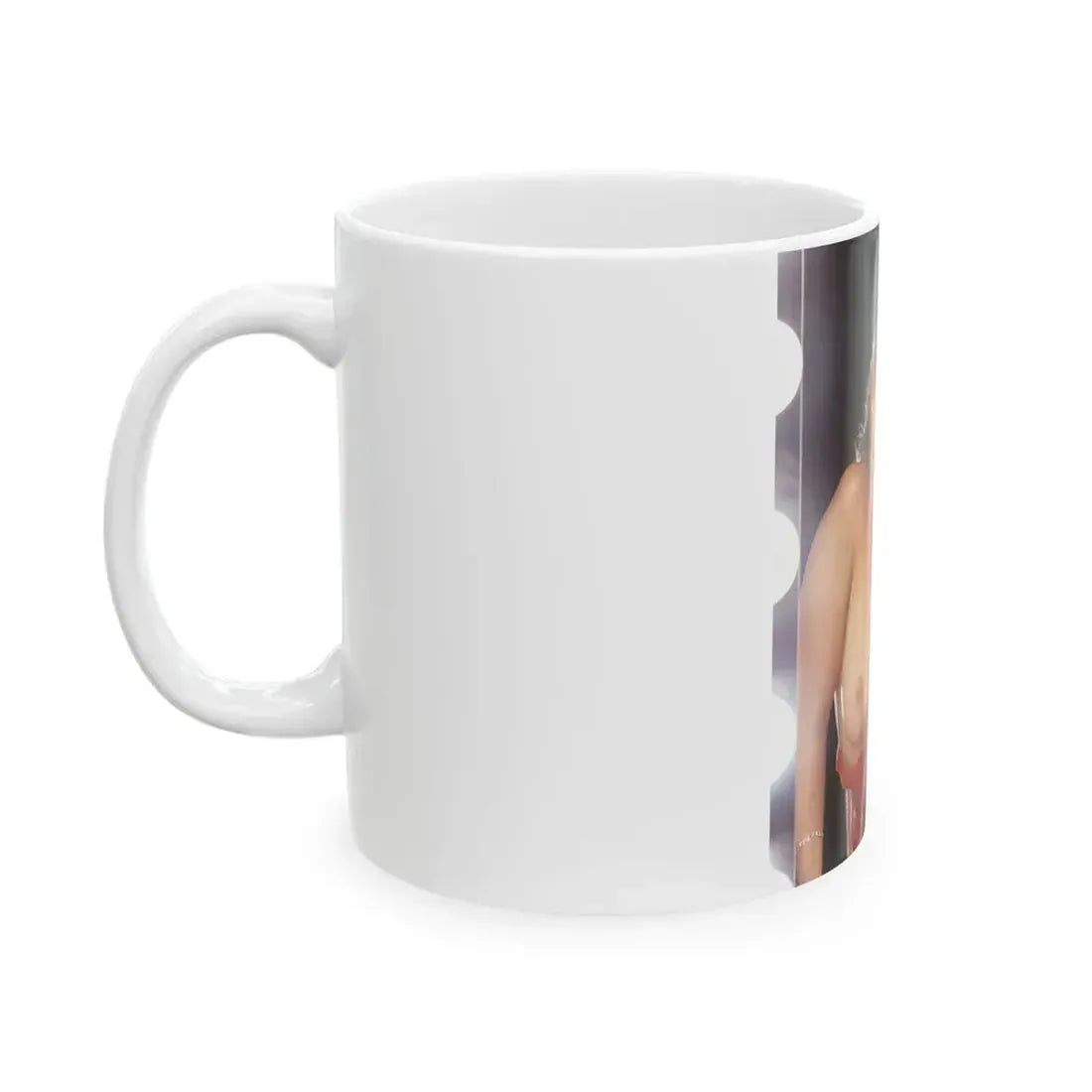 Linda Blair #263 - Partially Topless (Vintage Female Icon) White Coffee Mug - Go Mug Yourself