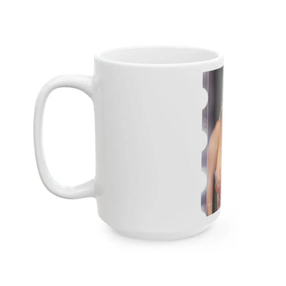 Linda Blair #263 - Partially Topless (Vintage Female Icon) White Coffee Mug - Go Mug Yourself