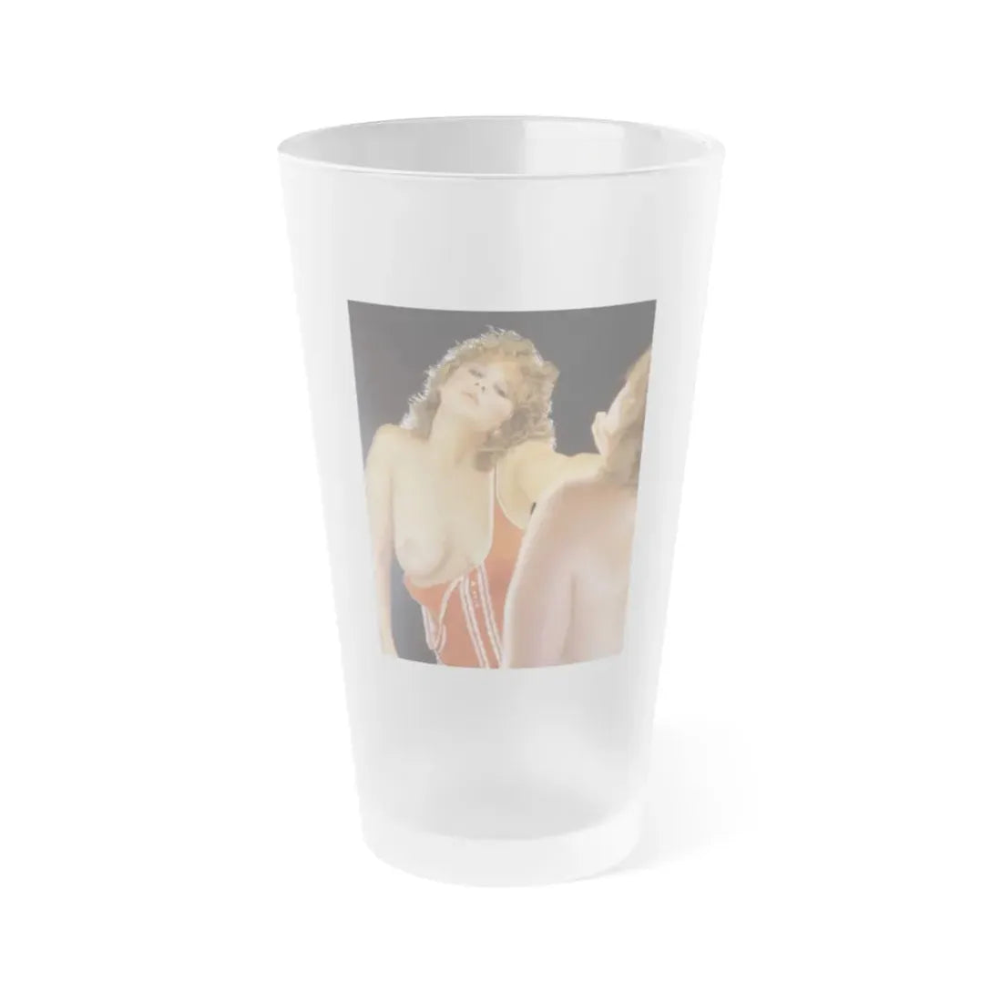 Linda Blair #264 - Partially Topless (Vintage Female Icon) Frosted Pint Glass 16oz 16oz Frosted - Go Mug Yourself