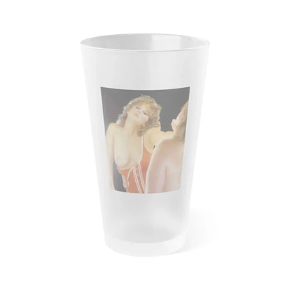 Linda Blair #264 - Partially Topless (Vintage Female Icon) Frosted Pint Glass 16oz 16oz Frosted - Go Mug Yourself