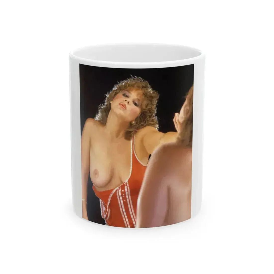 Linda Blair #264 - Partially Topless (Vintage Female Icon) White Coffee Mug 11oz - Go Mug Yourself