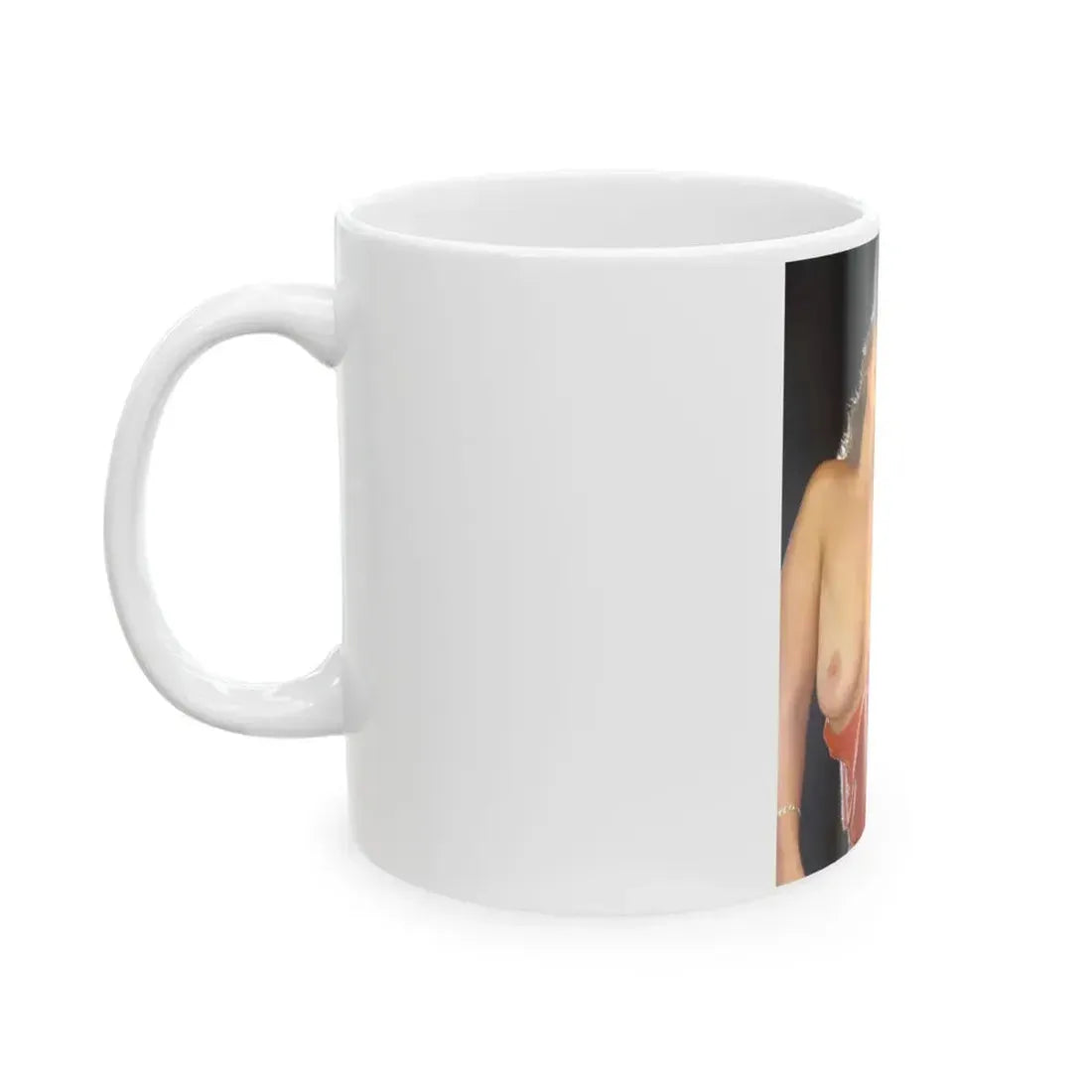 Linda Blair #264 - Partially Topless (Vintage Female Icon) White Coffee Mug - Go Mug Yourself