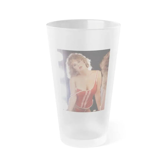 Linda Blair #265 - Partially Topless (Vintage Female Icon) Frosted Pint Glass 16oz 16oz Frosted - Go Mug Yourself
