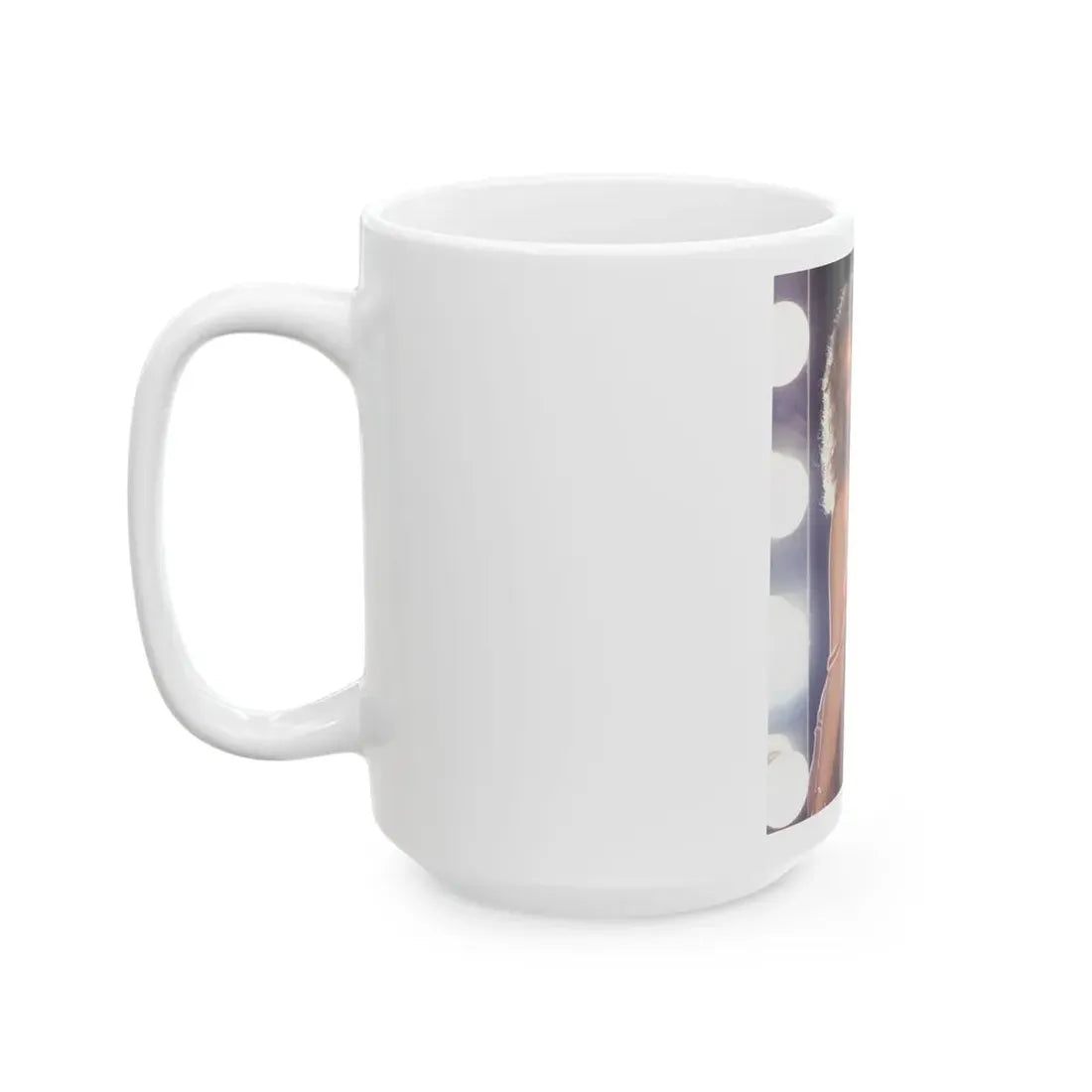 Linda Blair #265 - Partially Topless (Vintage Female Icon) White Coffee Mug - Go Mug Yourself