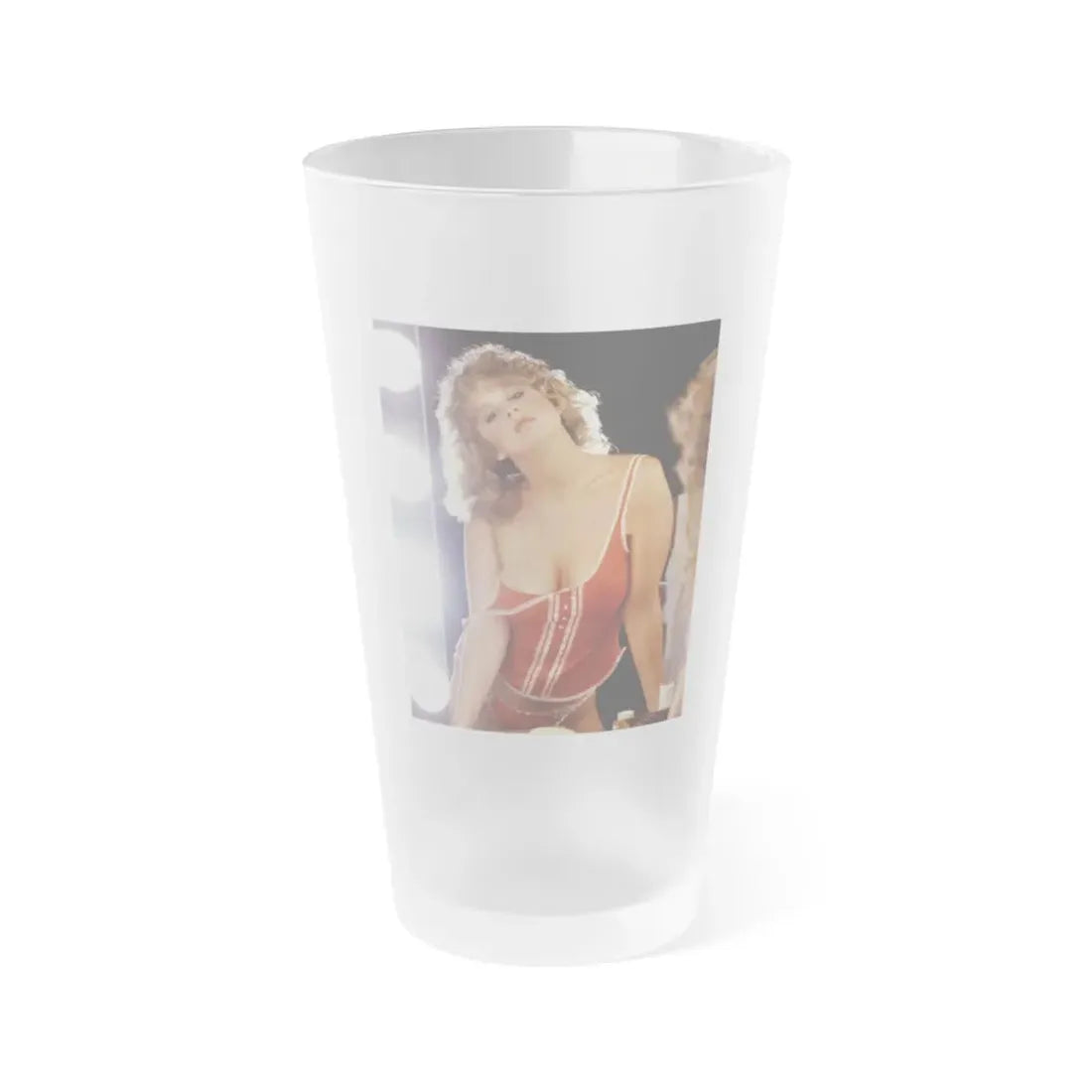 Linda Blair #268 - Partially Topless (Vintage Female Icon) Frosted Pint Glass 16oz 16oz Frosted - Go Mug Yourself