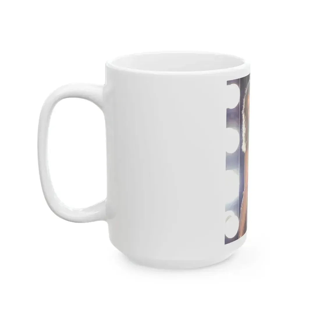 Linda Blair #268 - Partially Topless (Vintage Female Icon) White Coffee Mug - Go Mug Yourself