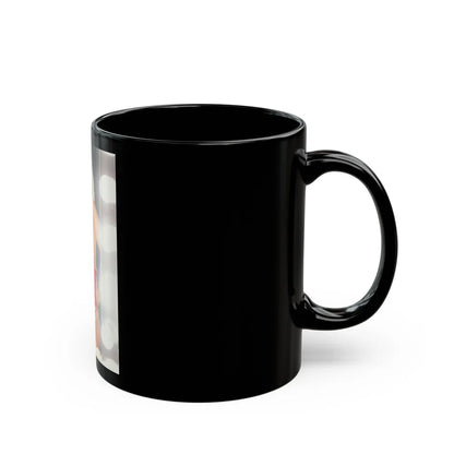 Linda Blair #269 - Partially Topless (Vintage Female Icon) Black Coffee Mug-Go Mug Yourself