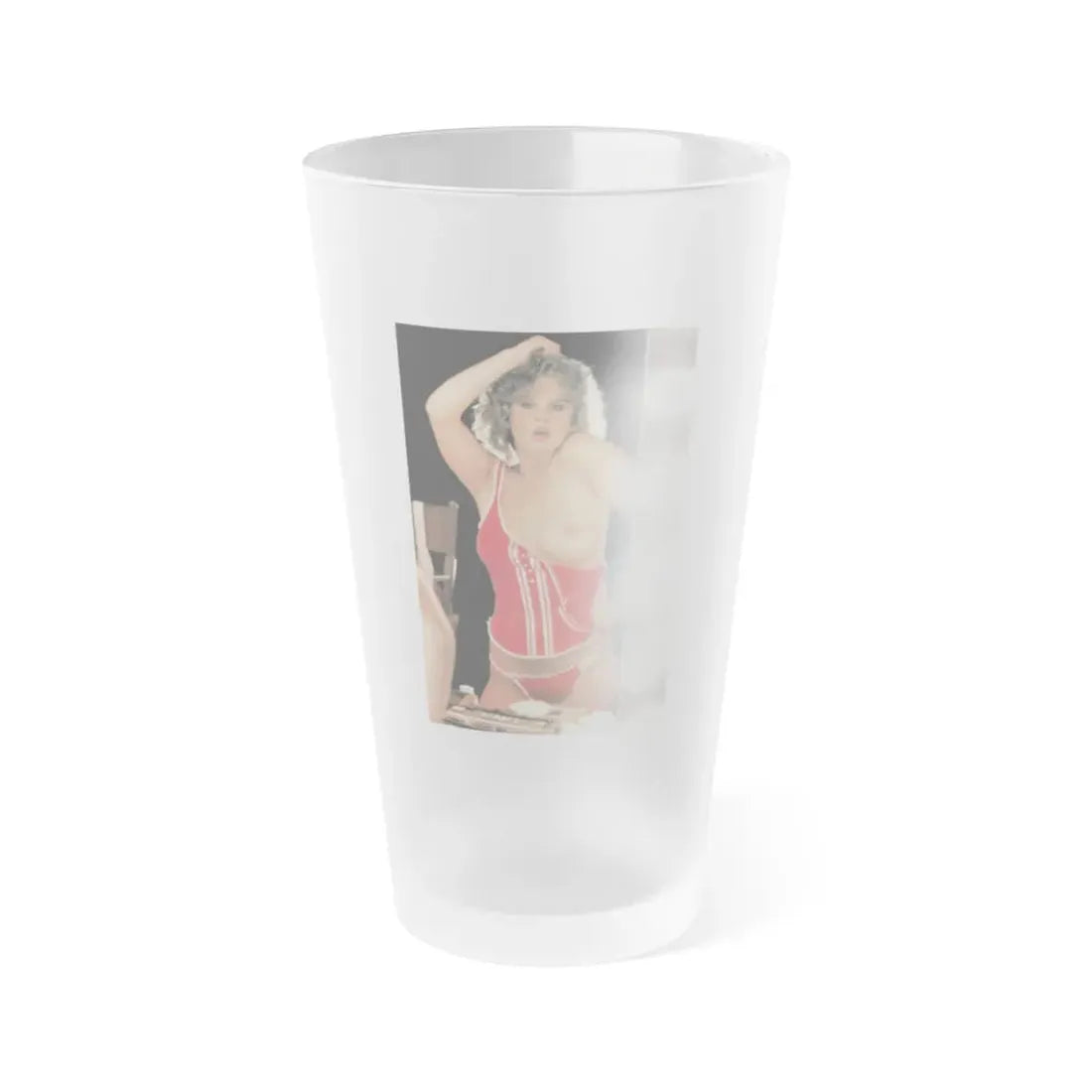 Linda Blair #269 - Partially Topless (Vintage Female Icon) Frosted Pint Glass 16oz 16oz Frosted - Go Mug Yourself