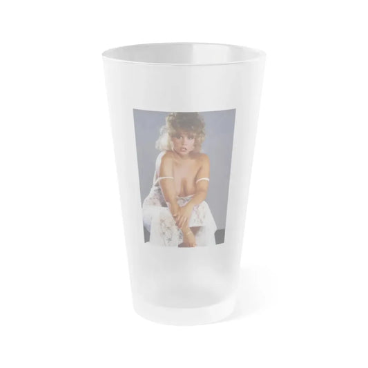 Linda Blair #27 (Vintage Female Icon) Frosted Pint Glass 16oz 16oz Frosted - Go Mug Yourself