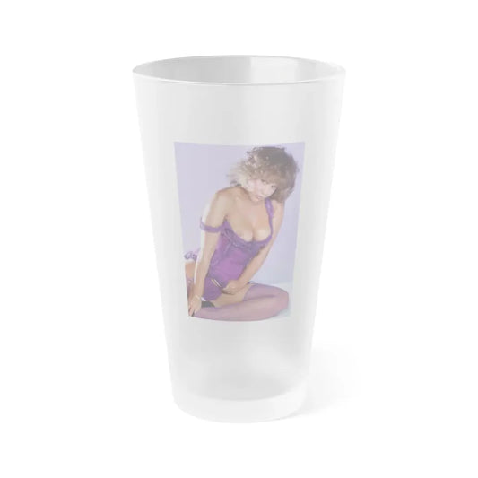 Linda Blair #270 - Partially Topless (Vintage Female Icon) Frosted Pint Glass 16oz 16oz Frosted - Go Mug Yourself