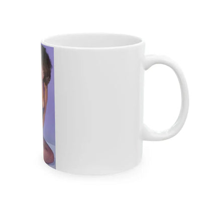Linda Blair #270 - Partially Topless (Vintage Female Icon) White Coffee Mug - Go Mug Yourself