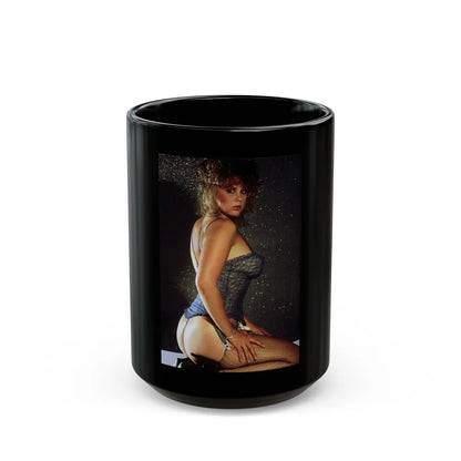 Linda Blair #271 (Vintage Female Icon) Black Coffee Mug-15oz-Go Mug Yourself