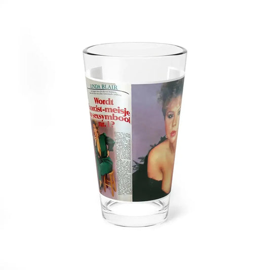 Linda Blair #272 - Kwik Mag. Spread (Vintage Female Icon) Pint Glass 16oz 16oz - Go Mug Yourself