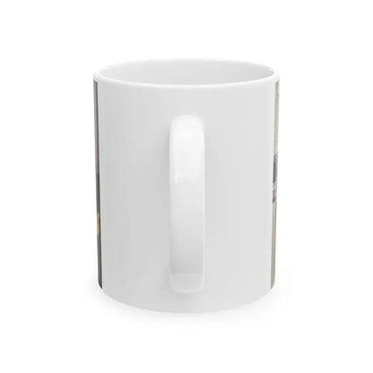 Linda Blair #272 - Kwik Mag. Spread (Vintage Female Icon) White Coffee Mug - Go Mug Yourself