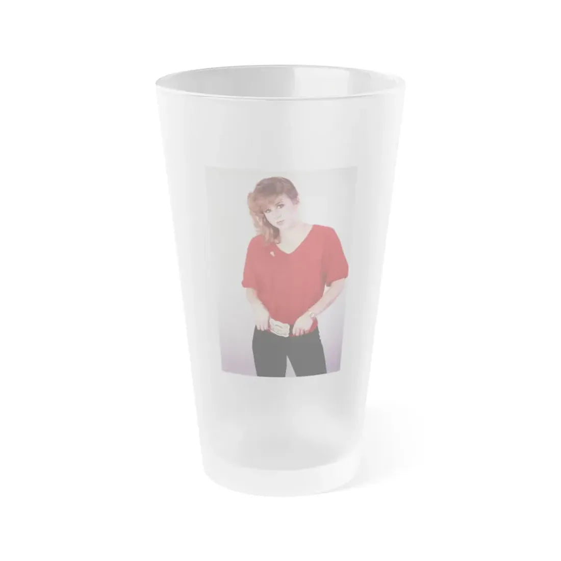Linda Blair #273 (Vintage Female Icon) Frosted Pint Glass 16oz 16oz Frosted - Go Mug Yourself