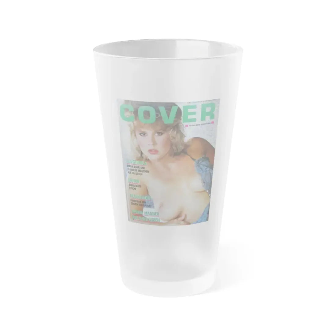 Linda Blair #275 - Mag. Cover (Vintage Female Icon) Frosted Pint Glass 16oz 16oz Frosted - Go Mug Yourself