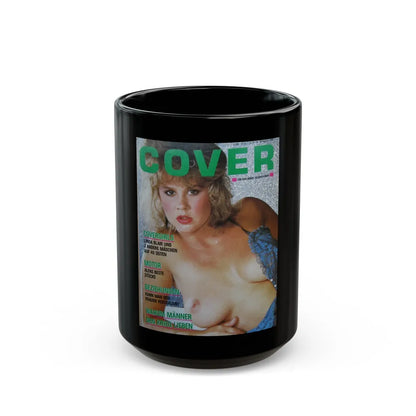Linda Blair #275 - Mag. Cover (Vintage Female Icon) Black Coffee Mug-15oz-Go Mug Yourself