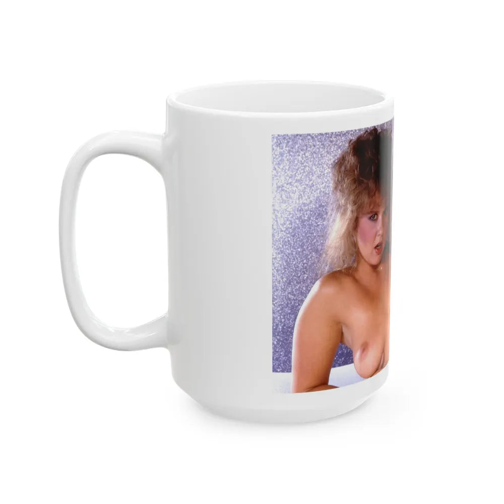 Linda Blair #276 - Topless (Vintage Female Icon) White Coffee Mug-Go Mug Yourself