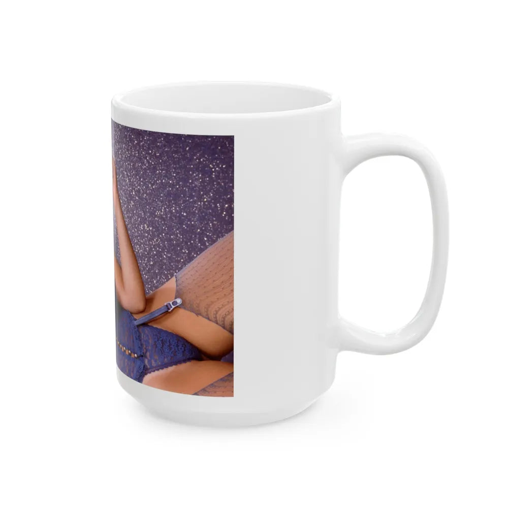 Linda Blair #276 - Topless (Vintage Female Icon) White Coffee Mug-Go Mug Yourself