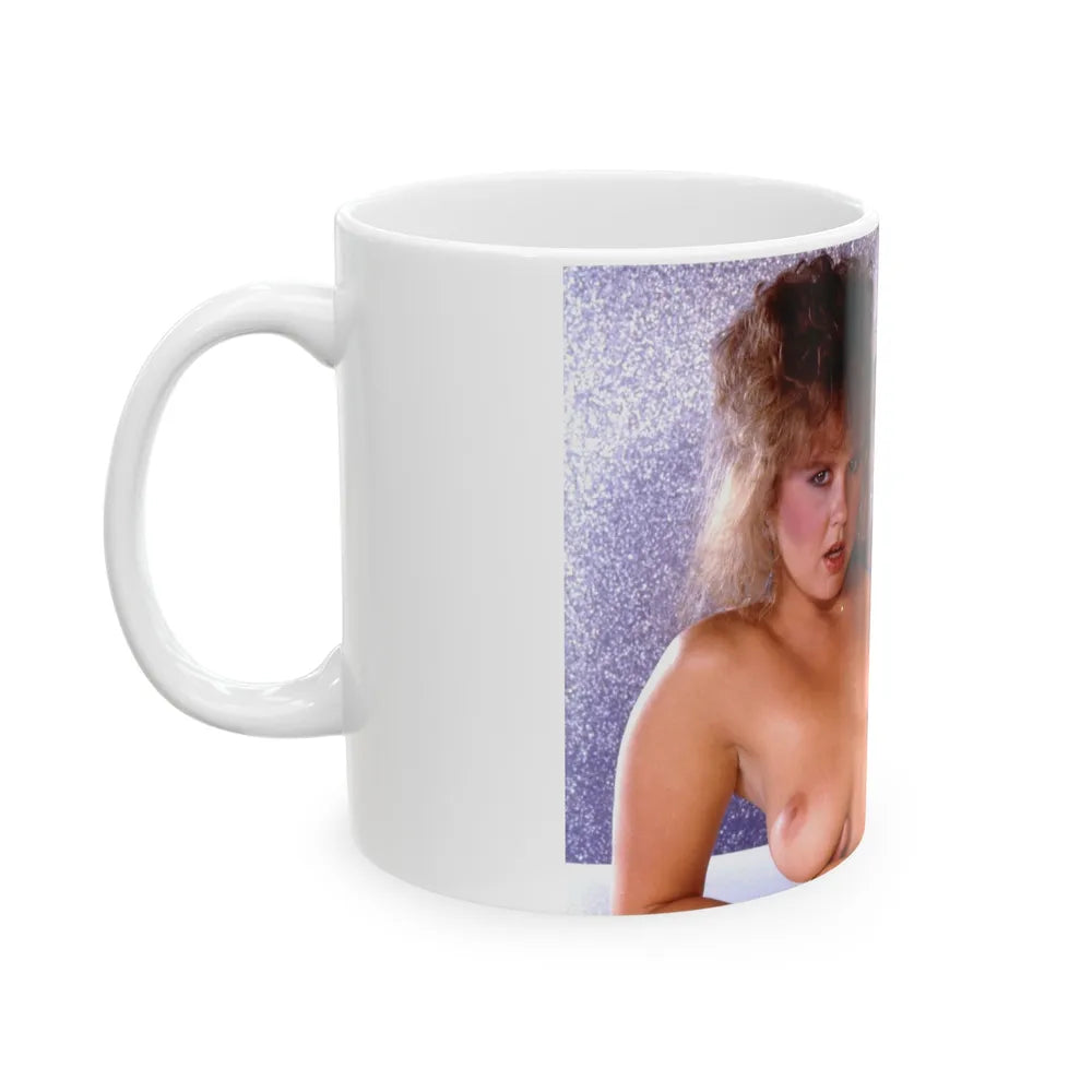 Linda Blair #276 - Topless (Vintage Female Icon) White Coffee Mug-Go Mug Yourself