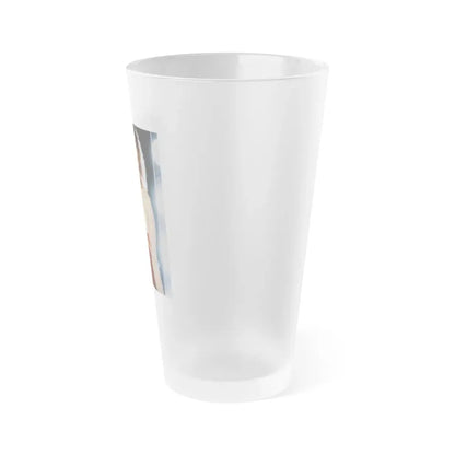 Linda Blair #277 (Vintage Female Icon) Frosted Pint Glass 16oz - Go Mug Yourself