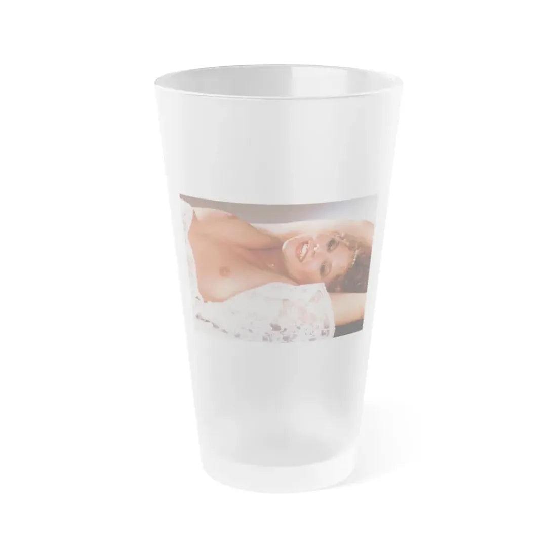 Linda Blair #278 - Topless (Vintage Female Icon) Frosted Pint Glass 16oz 16oz Frosted - Go Mug Yourself