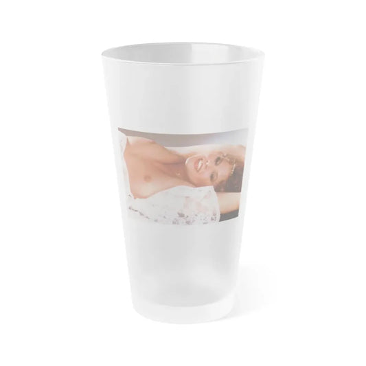 Linda Blair #278 - Topless (Vintage Female Icon) Frosted Pint Glass 16oz 16oz Frosted - Go Mug Yourself