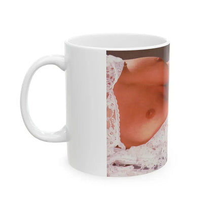 Linda Blair #278 - Topless (Vintage Female Icon) White Coffee Mug - Go Mug Yourself