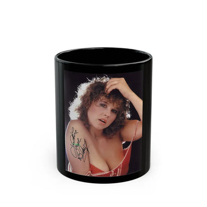 Linda Blair #281 (Vintage Female Icon) Black Coffee Mug-11oz-Go Mug Yourself