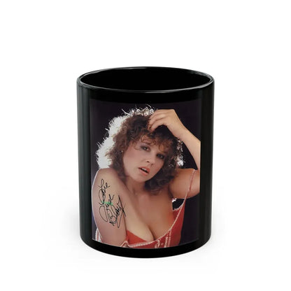 Linda Blair #281 (Vintage Female Icon) Black Coffee Mug 11oz - Go Mug Yourself