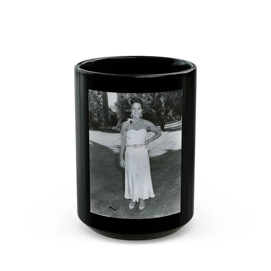 Linda Blair #285 (Vintage Female Icon) Black Coffee Mug 15oz - Go Mug Yourself